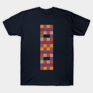 African Mosaic Game Blue T-Shirt